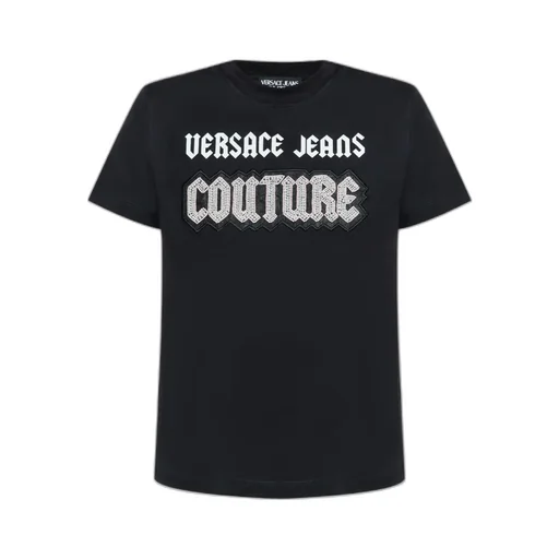 Couture Bead-Embellished Crewneck T-Shirt