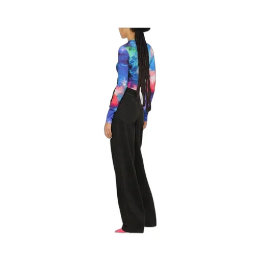 Abstract-Print Bodysuit