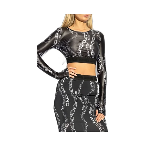 Chain Print Crop Top