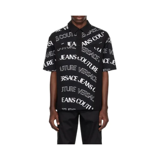 Printed Short-Sleeved Polo Shirt