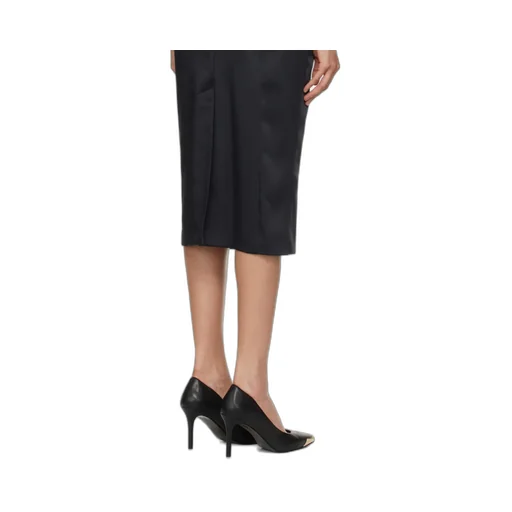 Baroque-Buckle Midi Dress
