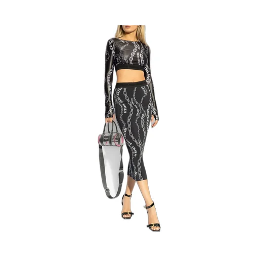 Chain Print Crop Top