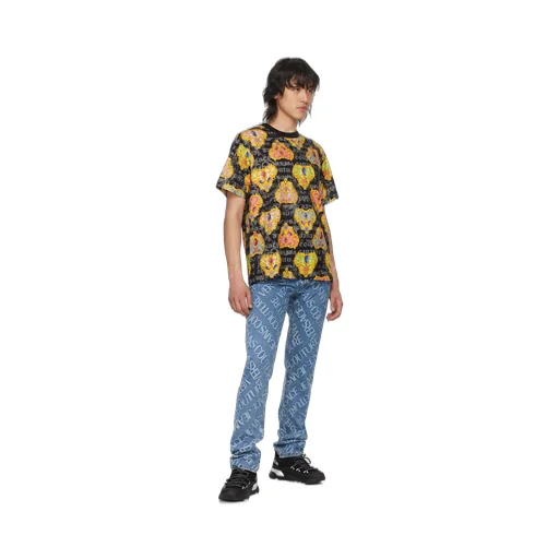 Round Collar Printed T-Shirt