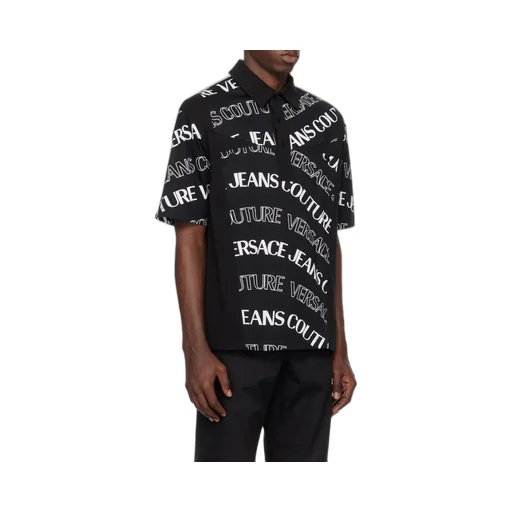 Printed Short-Sleeved Polo Shirt