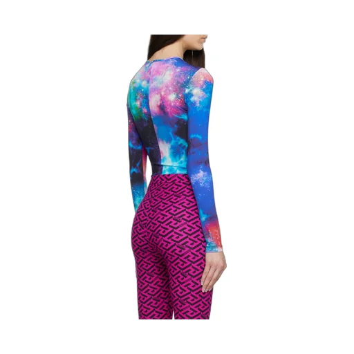 Abstract-Print Bodysuit