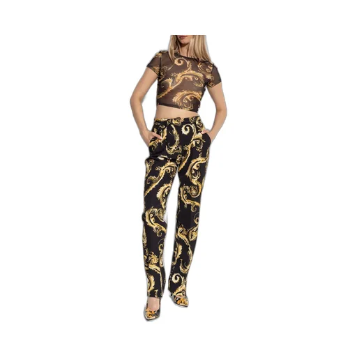 Chromo Couture-Print Mesh T-Shirt