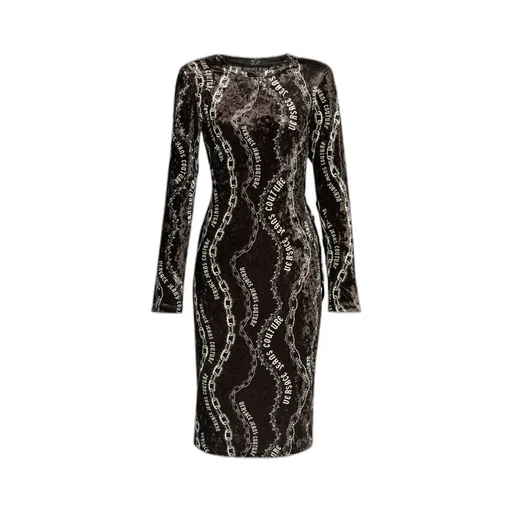 Chain Print Midi Dress
