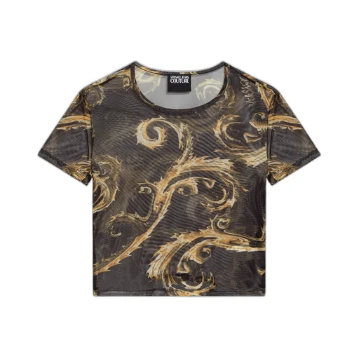 Chromo Couture-Print Mesh T-Shirt