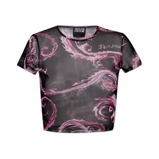 Barocco-Print Crop Top