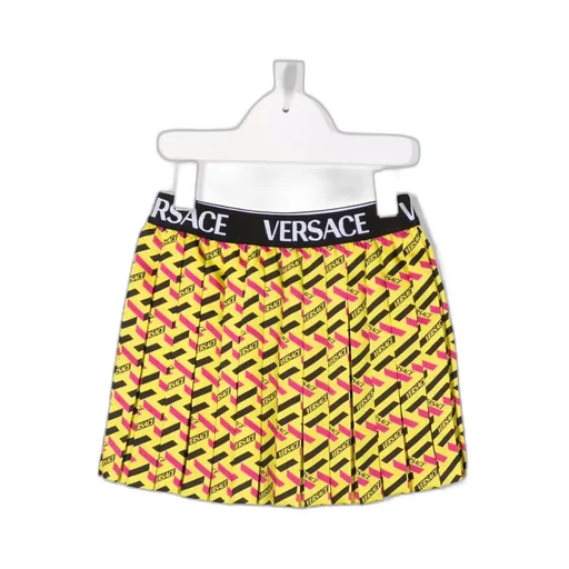 Geometric Print Pleated Skirt
