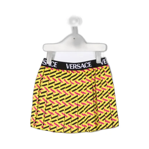 Geometric Print Pleated Skirt