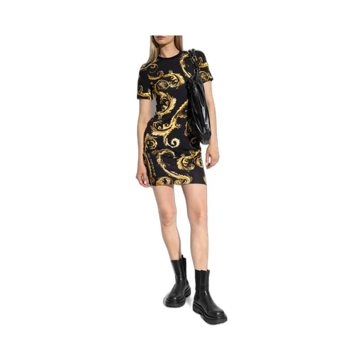 Baroque Print T-Shirt Dress