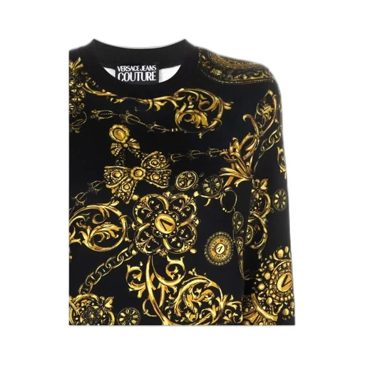 Baroque-Pattern Long-Sleeve Sweatshirt