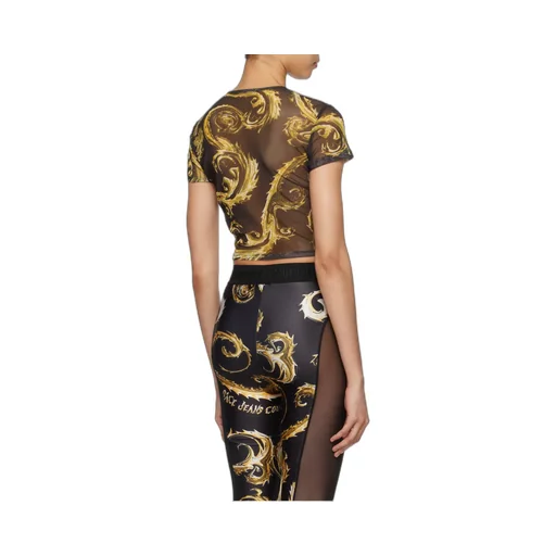 Chromo Couture-Print Mesh T-Shirt