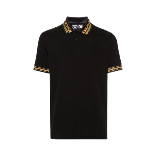 Contrasting-Trim Piqué Polo Shirt