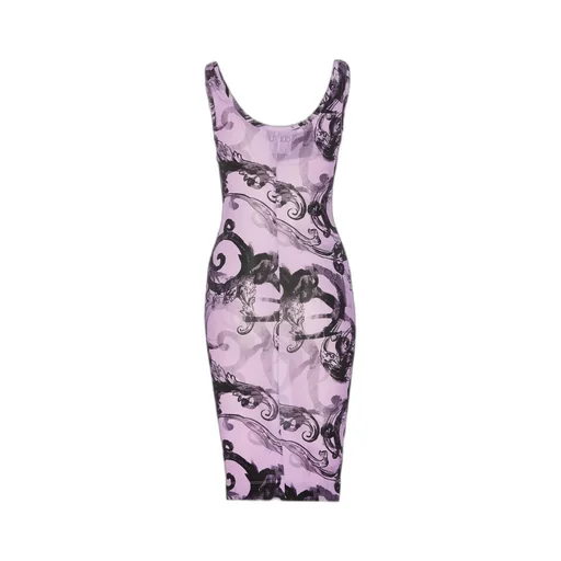 All-Over Printed Sleeveless Dress