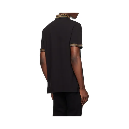 Contrasting-Trim Piqué Polo Shirt