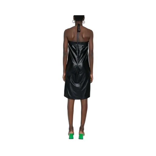 Logo Lettering Halterneck Dress