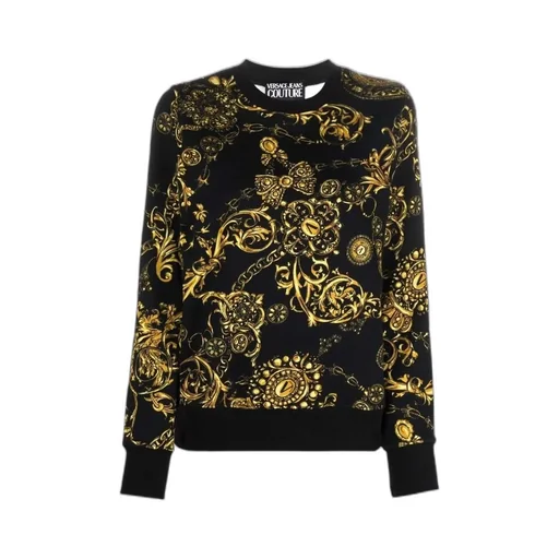 Baroque-Pattern Long-Sleeve Sweatshirt
