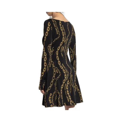 Chain-Link Print Mini Dress