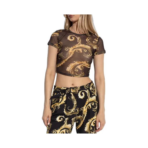 Chromo Couture-Print Mesh T-Shirt