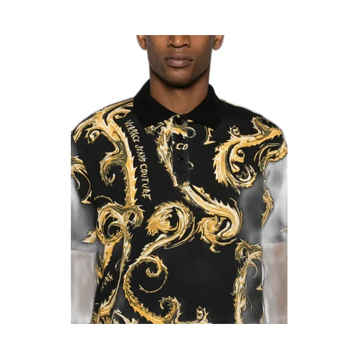Baroque Print Polo Shirt