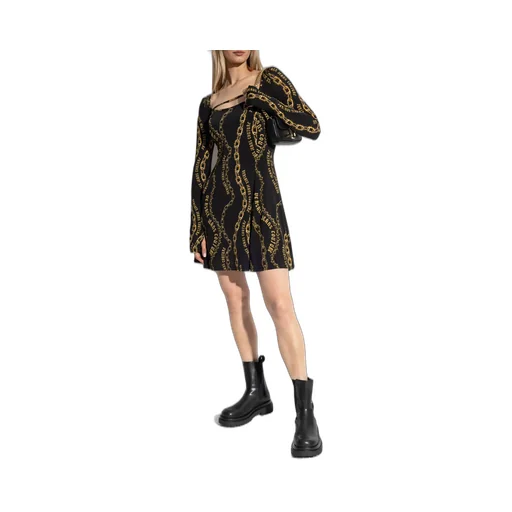 Chain-Link Print Mini Dress