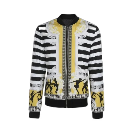 Printed Baseball Jacket