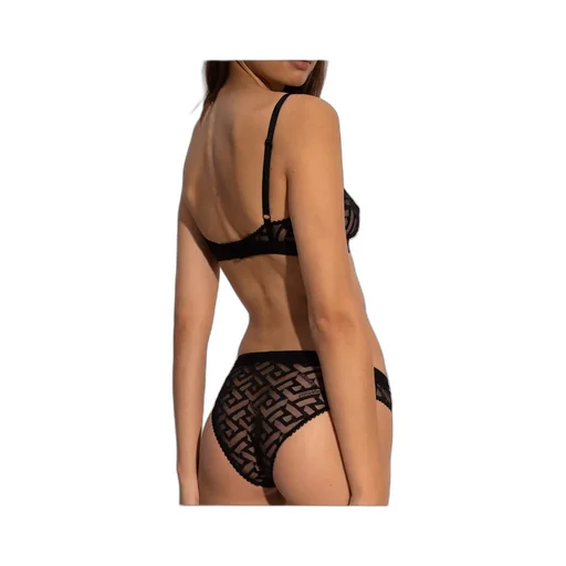 Greca Pattern Tulle Bralette