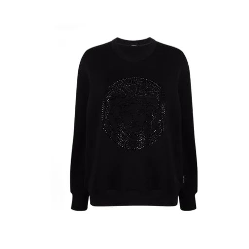 Medusa Crystal Embellished Sweatshirt