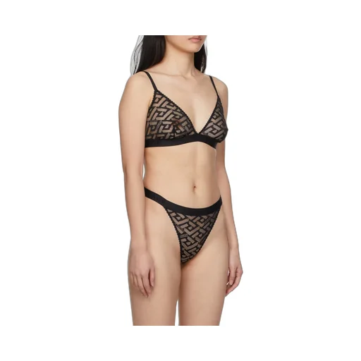 Greca Pattern Tulle Bralette