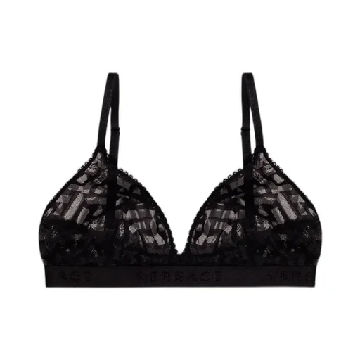 Greca Pattern Tulle Bralette