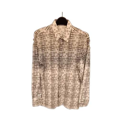 Color Matching Long-Sleeved Shirt
