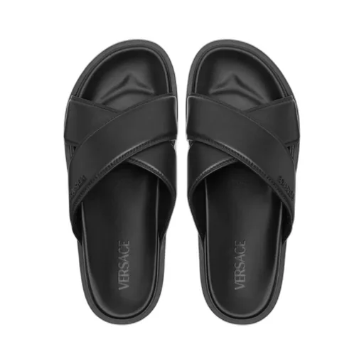 Logo-Lettering Open-Toe Slides