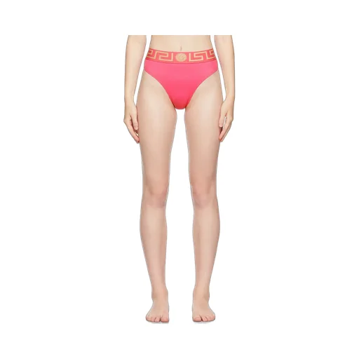 Greca High-Waist Bikini Bottoms