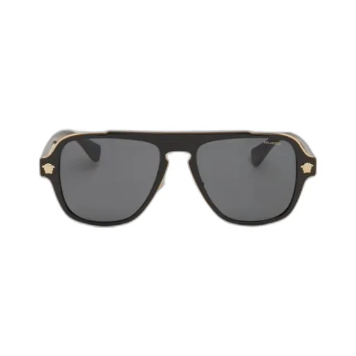 Medusa-Plaque Tinted Sunglasses