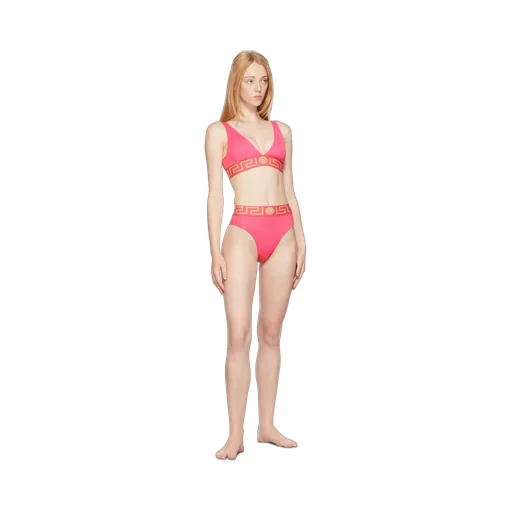 Greca High-Waist Bikini Bottoms