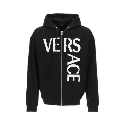 Logo Printed Zip-Up Hoodie
