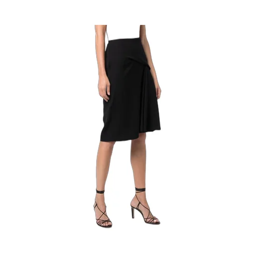 Pinch-Pleat A-Line Skirt