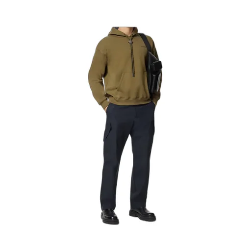 Medusa Head Detailed Drawstring Hoodie