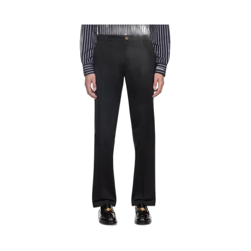 Pleat-Detailed Tapered-Leg Chino Trousers