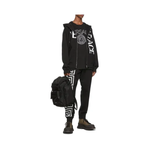 Logo Printed Zip-Up Hoodie