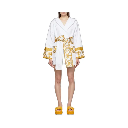 Baroque Printed Belted Waist Robe