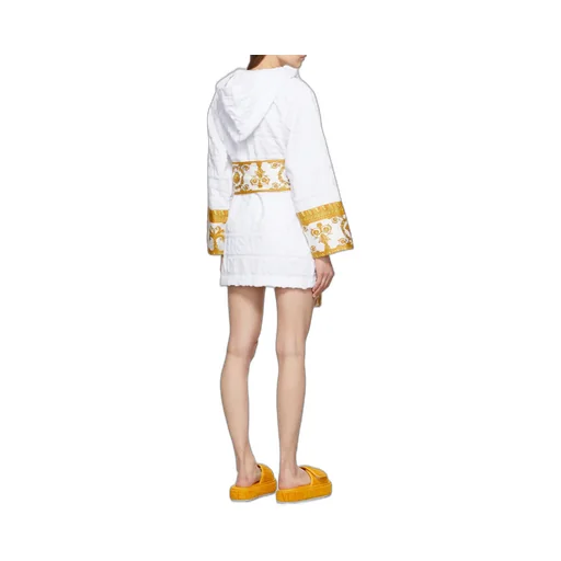 Baroque Printed Belted Waist Robe
