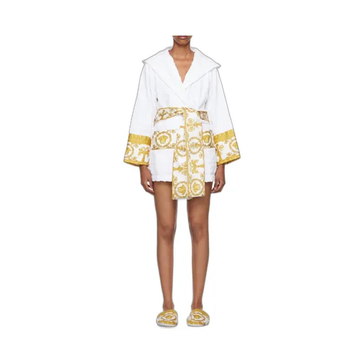 Baroque Printed Belted Waist Robe