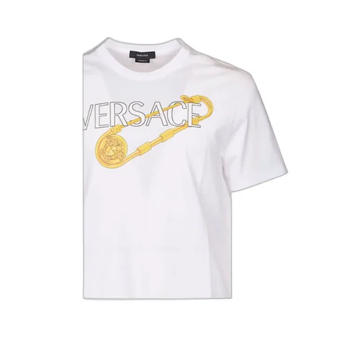 Logo Safety Pin Print T-Shirt