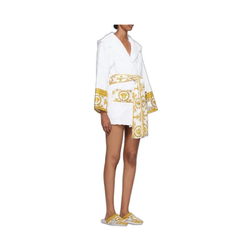 Baroque Printed Belted Waist Robe