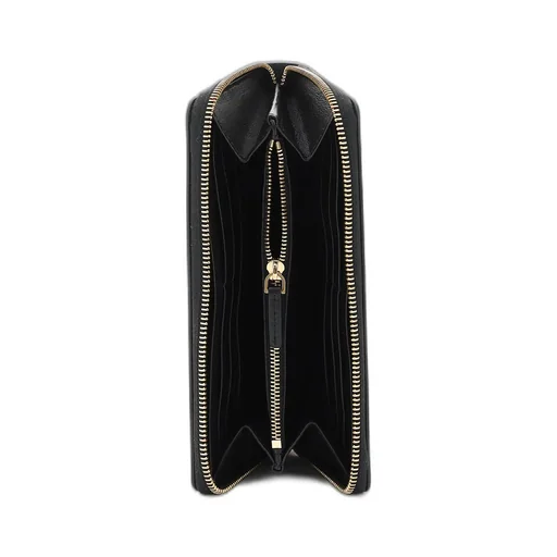 Logo Detailed Zipped Wallet