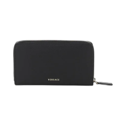 Logo Detailed Zipped Wallet