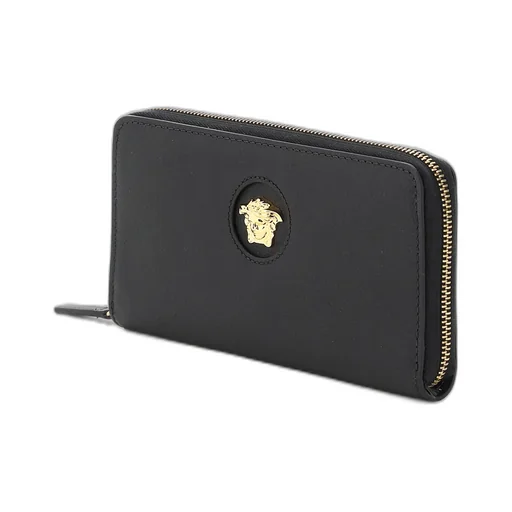 Logo Detailed Zipped Wallet